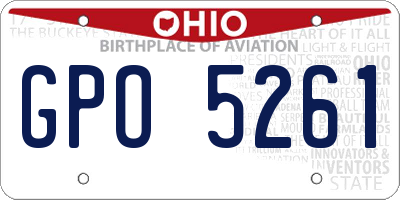 OH license plate GPO5261