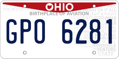 OH license plate GPO6281