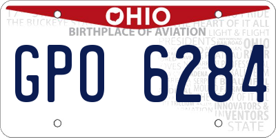 OH license plate GPO6284