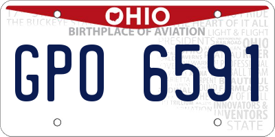 OH license plate GPO6591