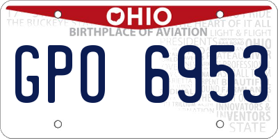 OH license plate GPO6953