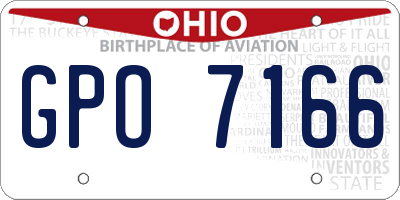OH license plate GPO7166