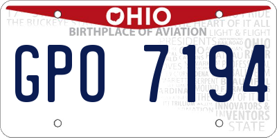 OH license plate GPO7194