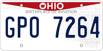 OH license plate GPO7264