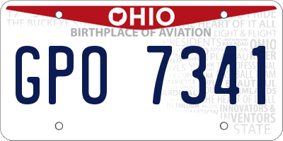 OH license plate GPO7341