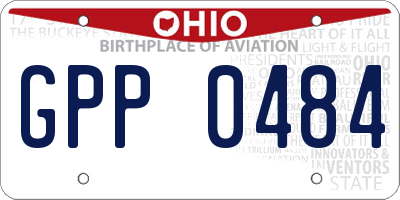 OH license plate GPP0484