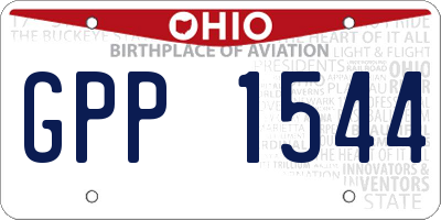 OH license plate GPP1544
