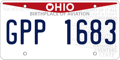 OH license plate GPP1683