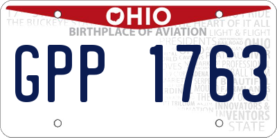 OH license plate GPP1763