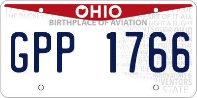 OH license plate GPP1766