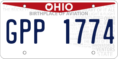 OH license plate GPP1774