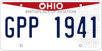 OH license plate GPP1941