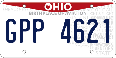 OH license plate GPP4621