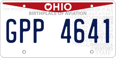 OH license plate GPP4641