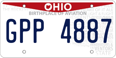 OH license plate GPP4887