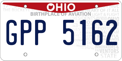 OH license plate GPP5162