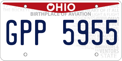 OH license plate GPP5955