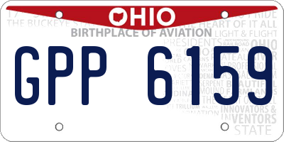 OH license plate GPP6159