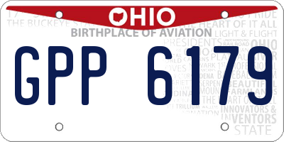OH license plate GPP6179