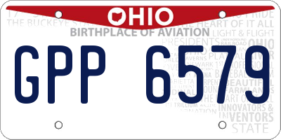 OH license plate GPP6579