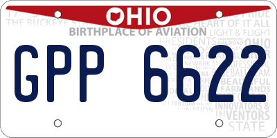 OH license plate GPP6622