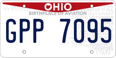 OH license plate GPP7095