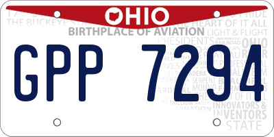 OH license plate GPP7294