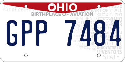 OH license plate GPP7484