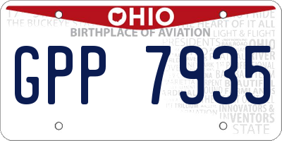OH license plate GPP7935