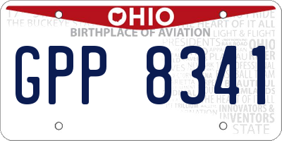 OH license plate GPP8341