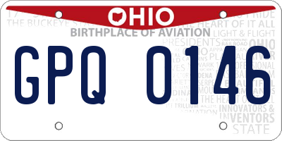 OH license plate GPQ0146