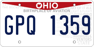 OH license plate GPQ1359