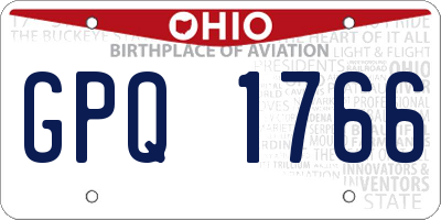 OH license plate GPQ1766