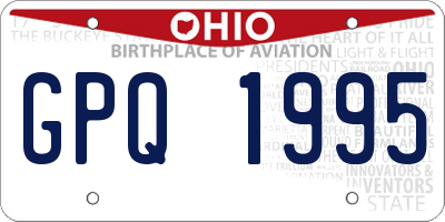 OH license plate GPQ1995