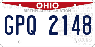 OH license plate GPQ2148