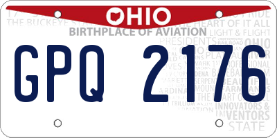 OH license plate GPQ2176