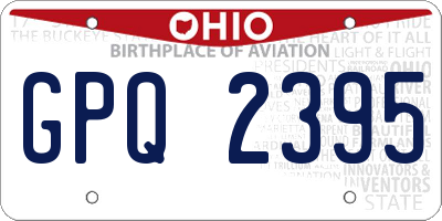 OH license plate GPQ2395