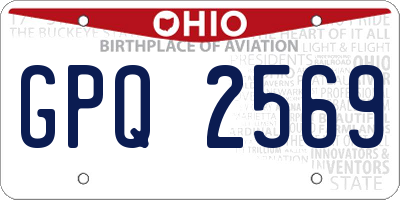 OH license plate GPQ2569