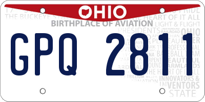 OH license plate GPQ2811