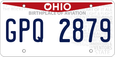 OH license plate GPQ2879