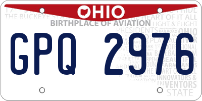 OH license plate GPQ2976