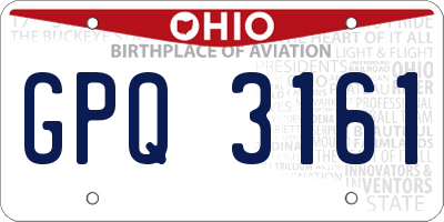 OH license plate GPQ3161