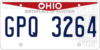 OH license plate GPQ3264