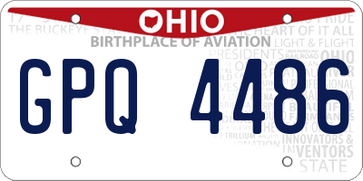 OH license plate GPQ4486