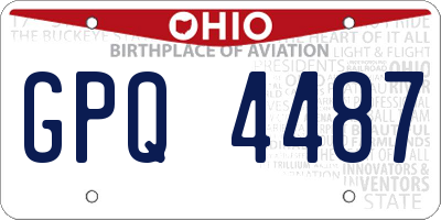 OH license plate GPQ4487