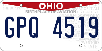OH license plate GPQ4519