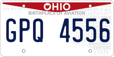 OH license plate GPQ4556