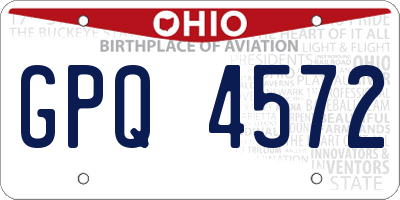 OH license plate GPQ4572