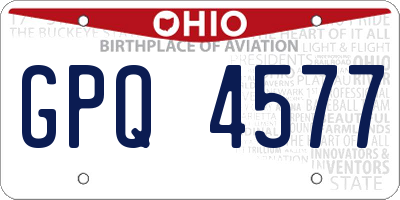 OH license plate GPQ4577