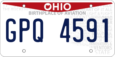OH license plate GPQ4591